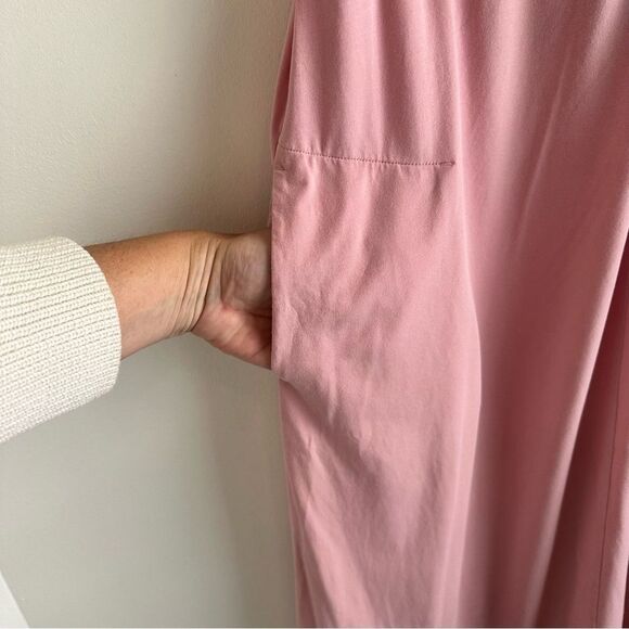 Kit And Ace Light Pink Jersey Spaghetti Strap Midi Sun Dress Size XS - Picture 7 of 9